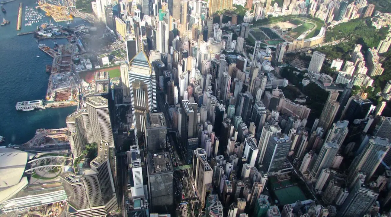View from Hong Kong helicopter tour